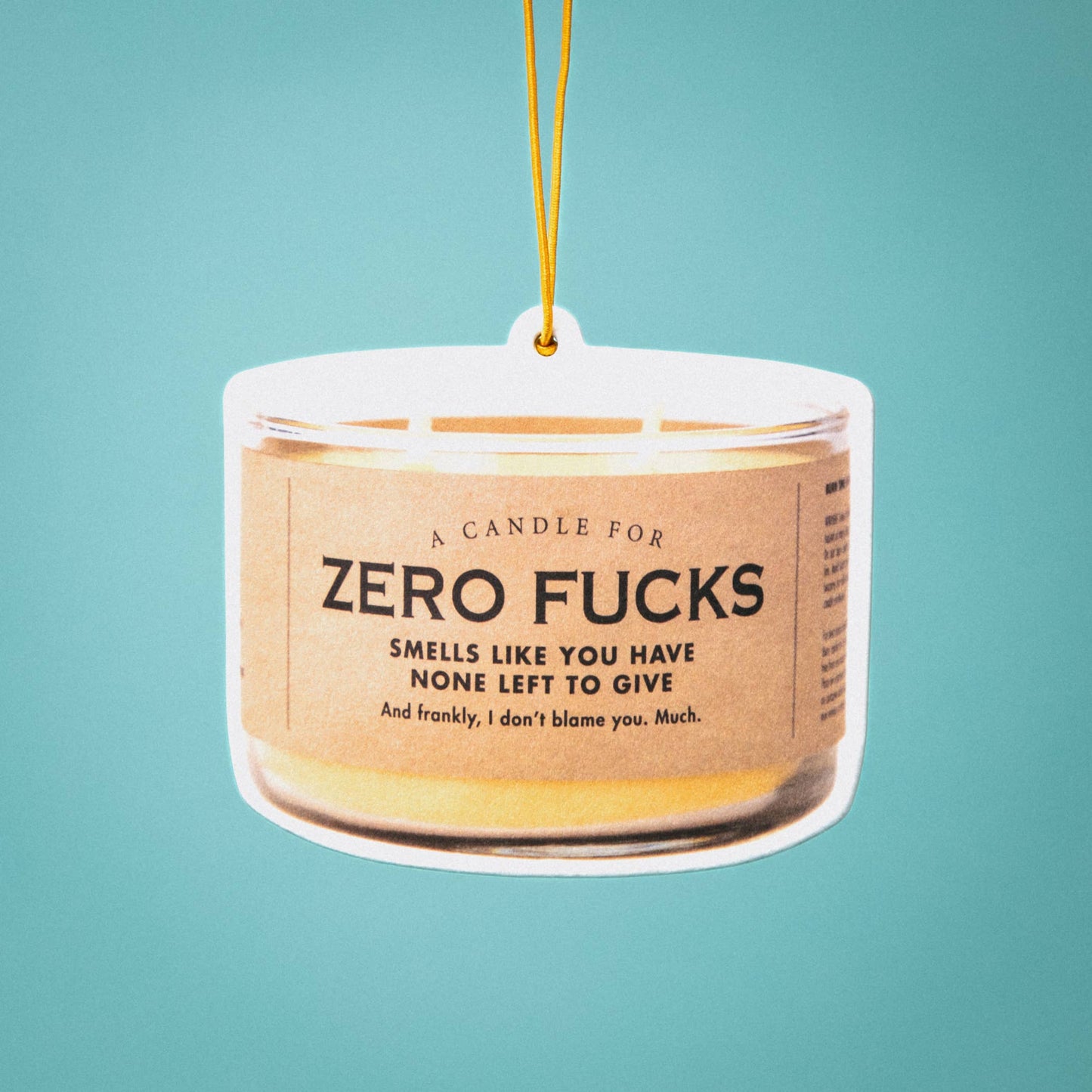 Whiskey River Soap Co. - Zero Fucks Air Freshener | Funny Car Air Freshener