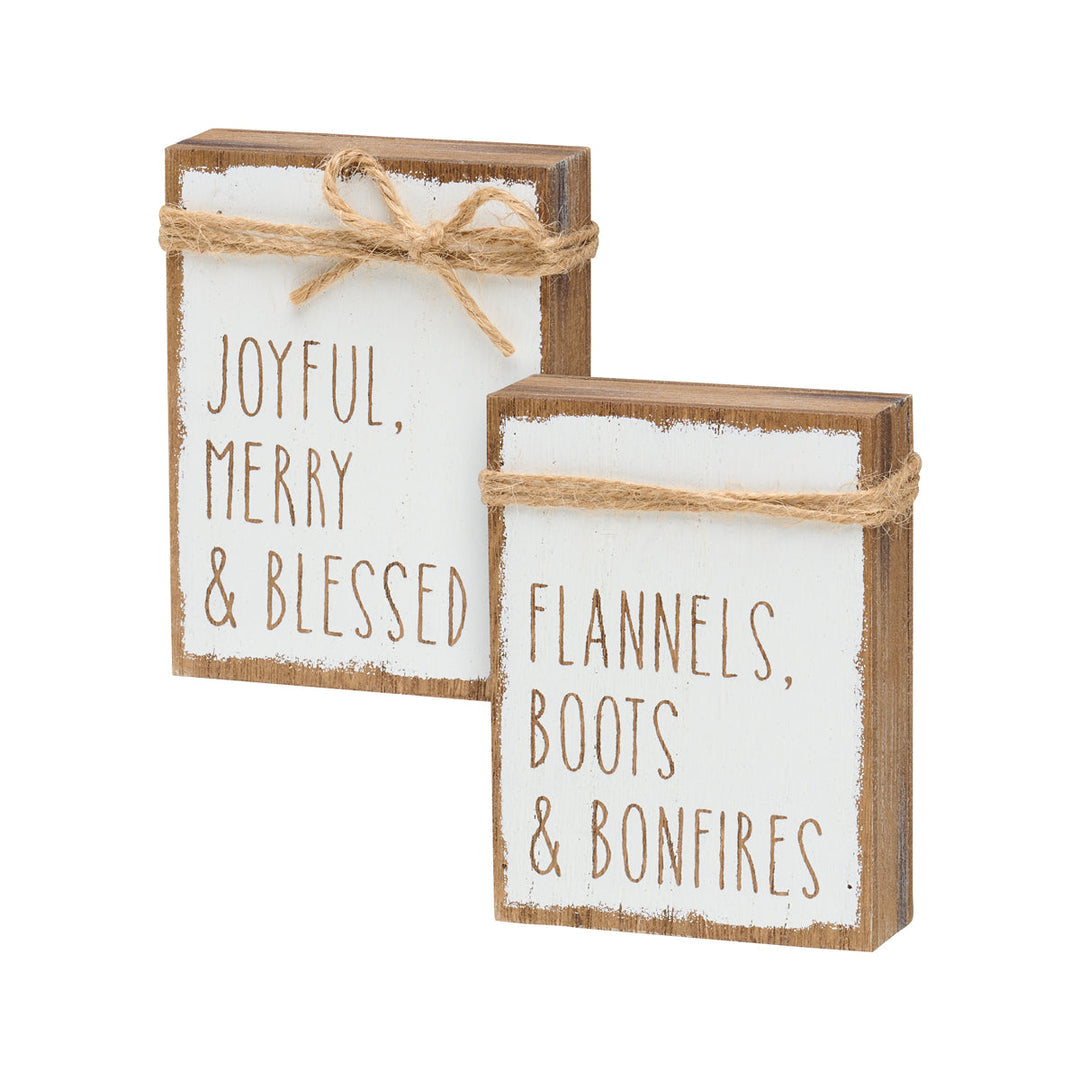 Flannels / joyful jute block reversible