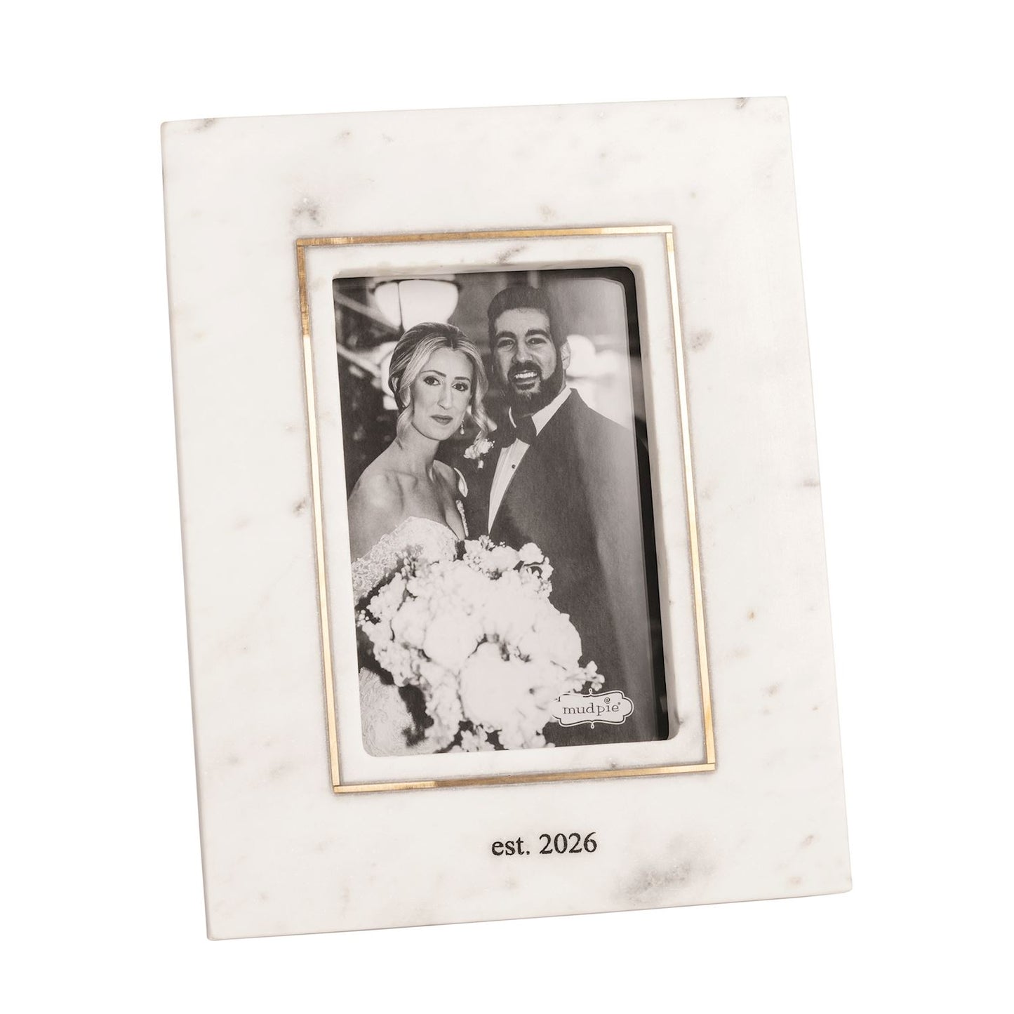 Est. 2026 Gold Inlay Marble Frame
