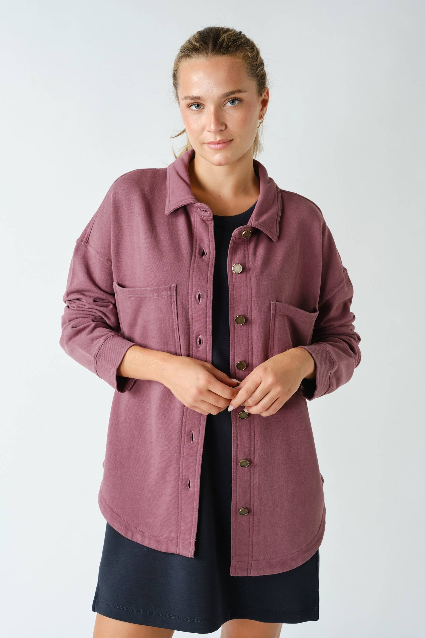 Rowen Mineral Wash Cotton Shacket