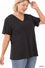 Curvy boyfriend v-neck tee