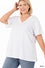 Curvy boyfriend v-neck tee