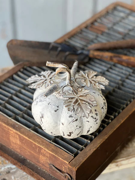 Metal Frost Pumpkin