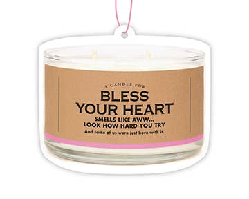 Whiskey River Soap Co. - Bless Your Heart Air Freshener | Funny Car Air Freshener