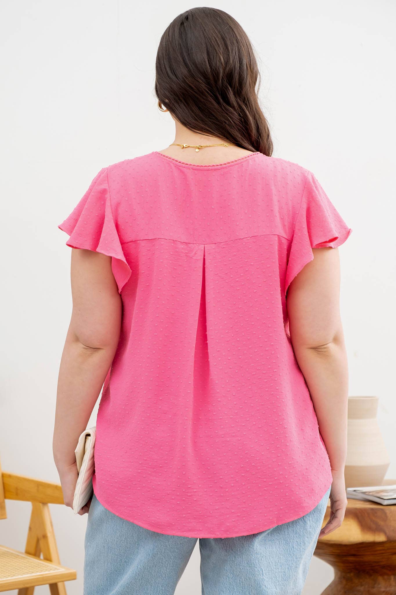 Curvy Lace Edge Top