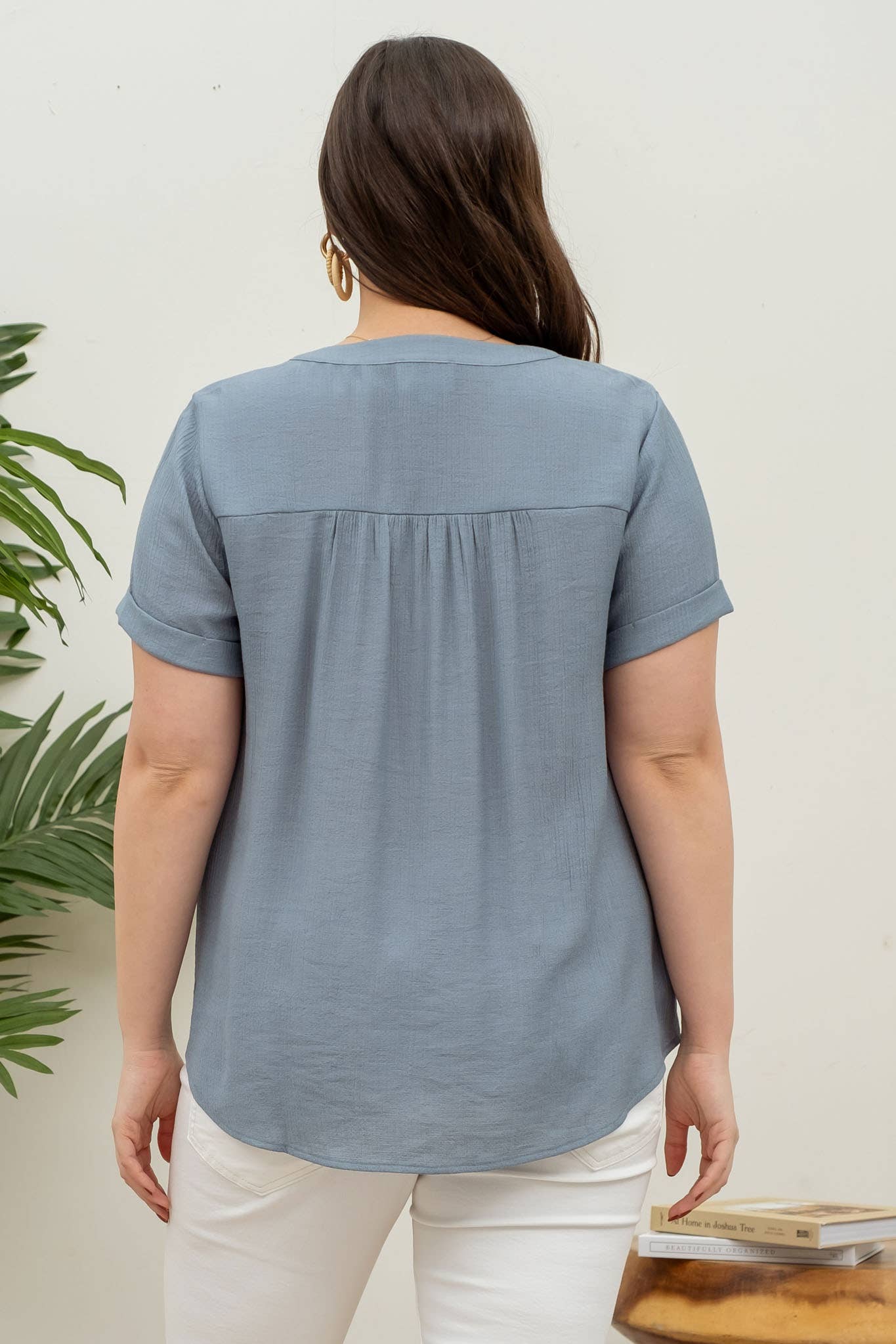 Curvy Floral Lace Woven Top