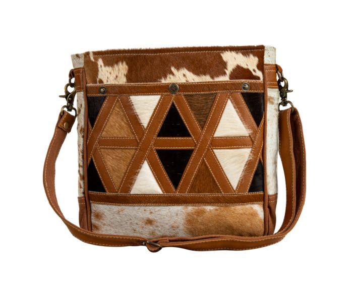 DAKOTA PLAINS HAIR-ON HIDE PETITE CANVAS HAIRON BAG