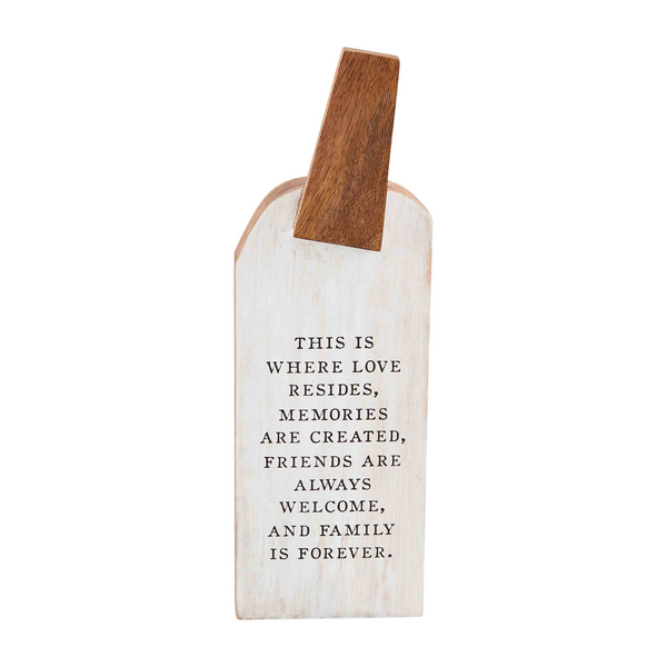 WOOD PUMPKIN PLAQUE