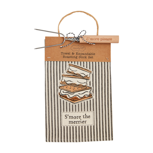 S'MORE THE MERRIER TOWEL AND SKEWER SET
