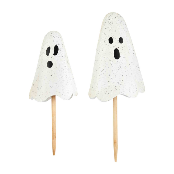 METAL GHOST YARD STAKES set