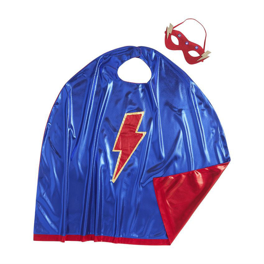 Blue Cape & Mask Set