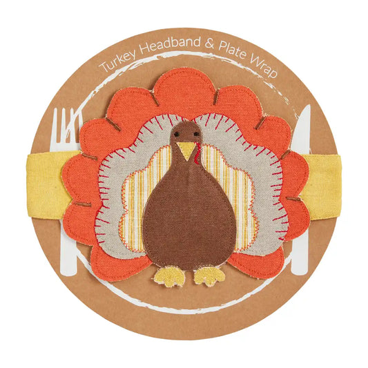 Orange Turkey Headband/Plate Wrap