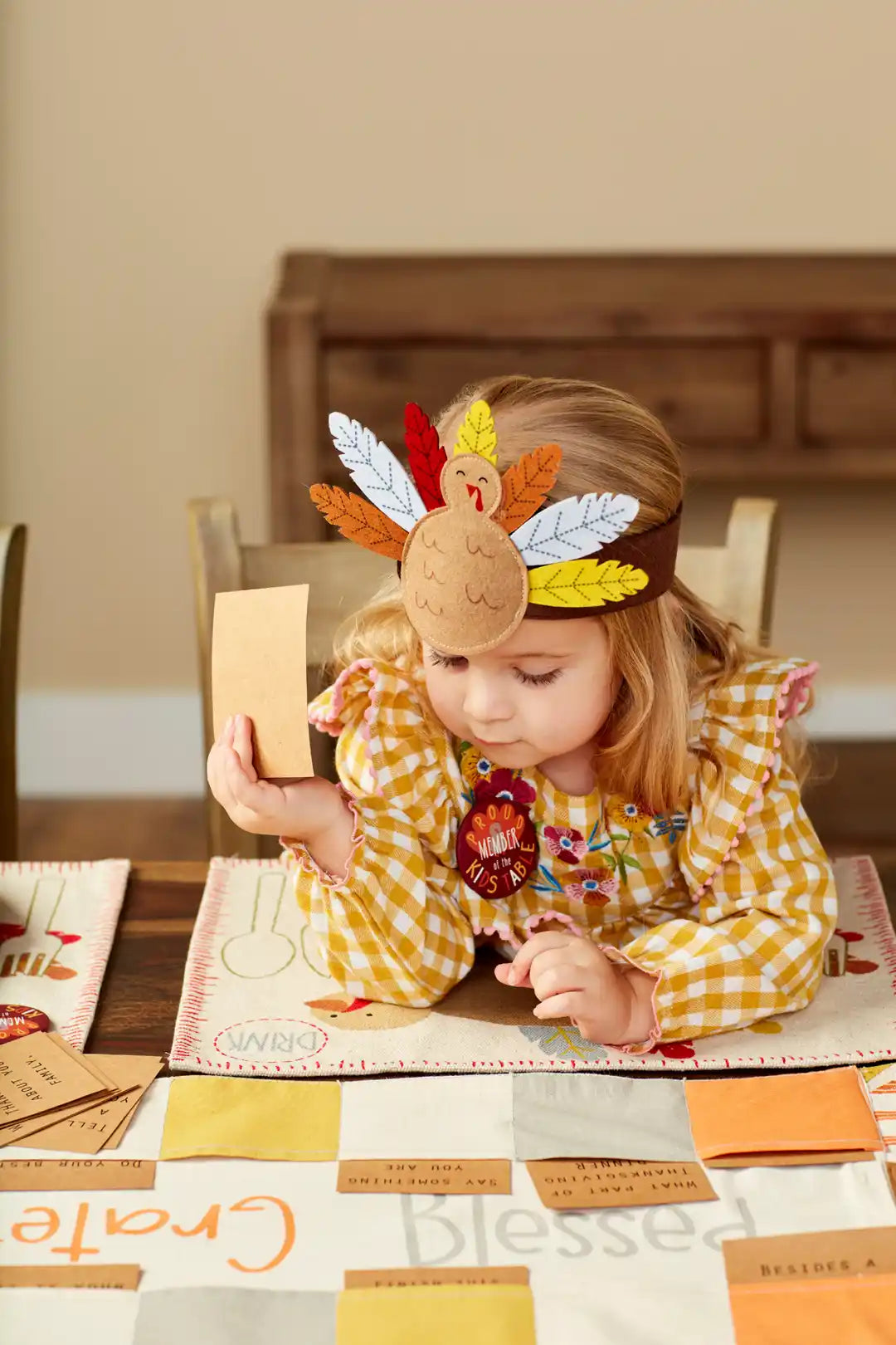 Orange Turkey Headband/Plate Wrap