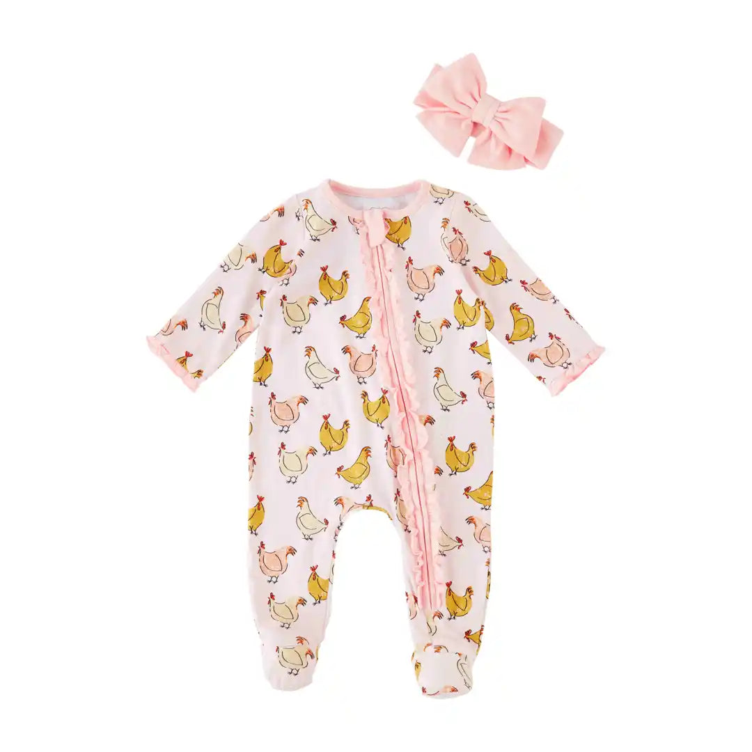 Chicken Sleeper & Headband Set