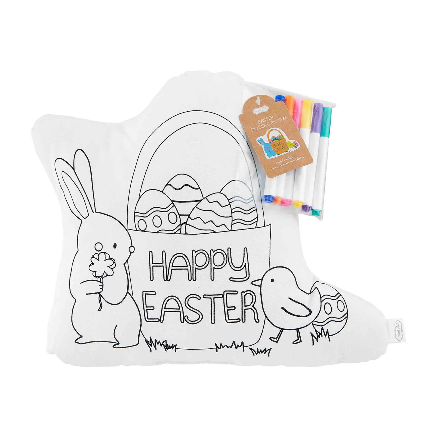 EASTER BASKET DOODLE PILLOW SET