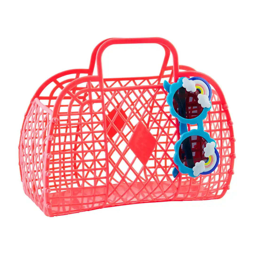 RAINBOW TOTE AND SUNGLASSES SET