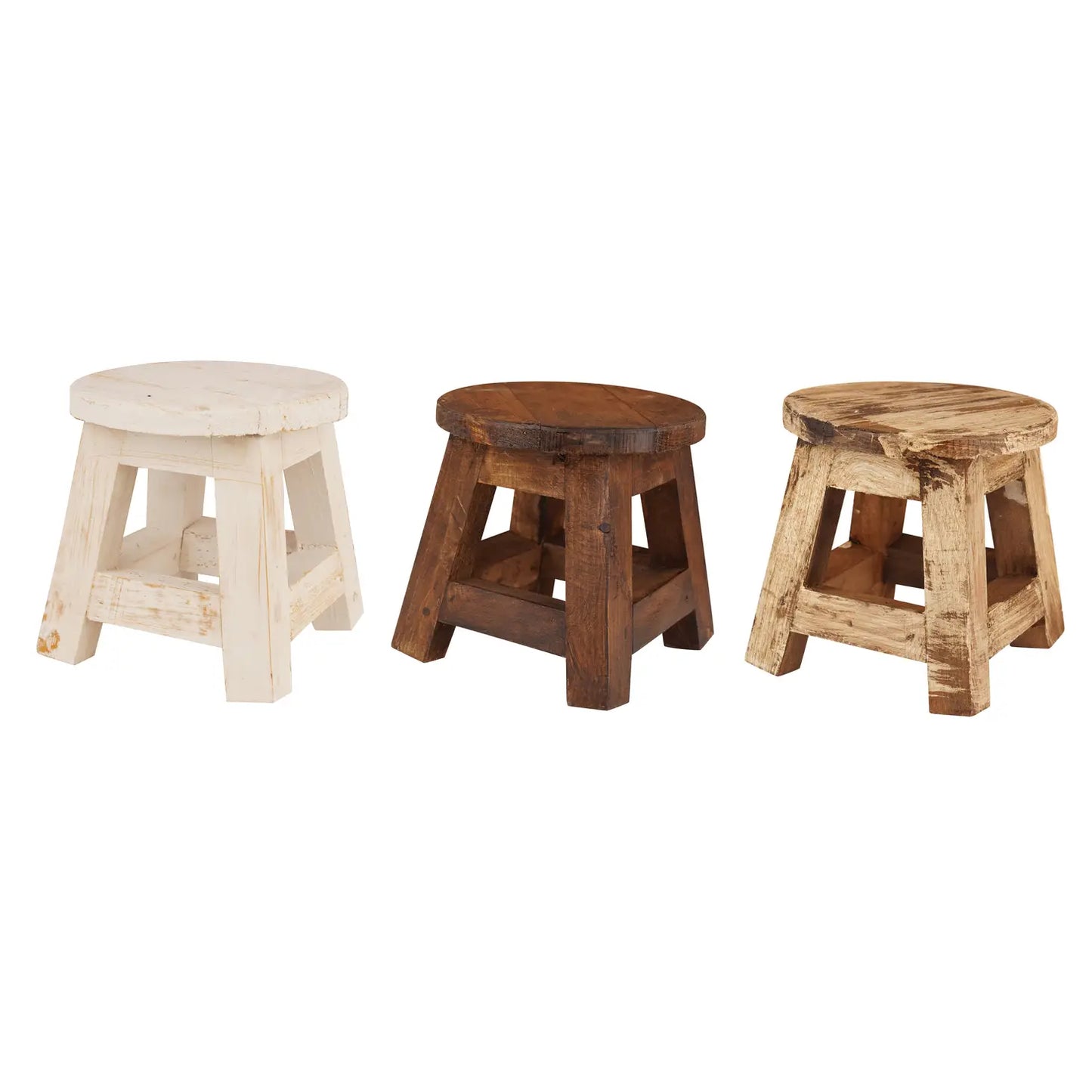Farmhouse Wooden Mini Stools-Stool-Home Decor-8x8