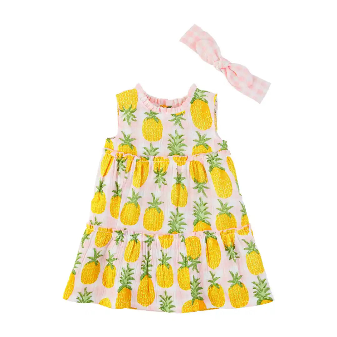 PINEAPPLE TODDLER DRESS SET