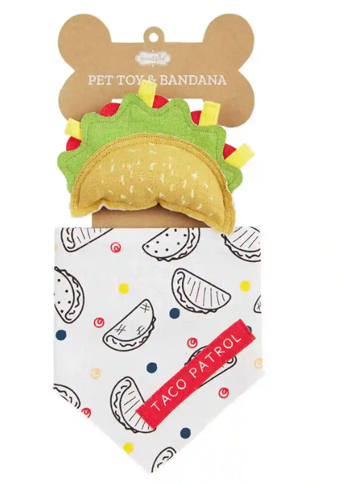 TACO PET TOY BANDANA SET