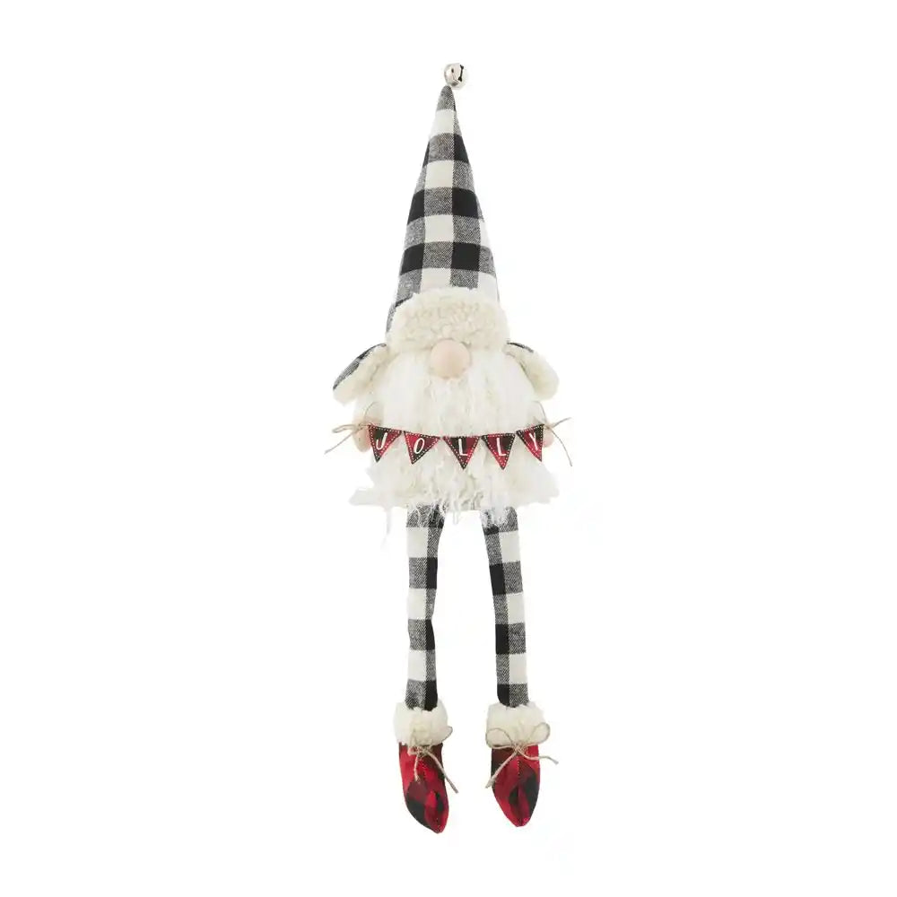 JOLLY BUFFALO PLAID DANGLE LEG GNOME