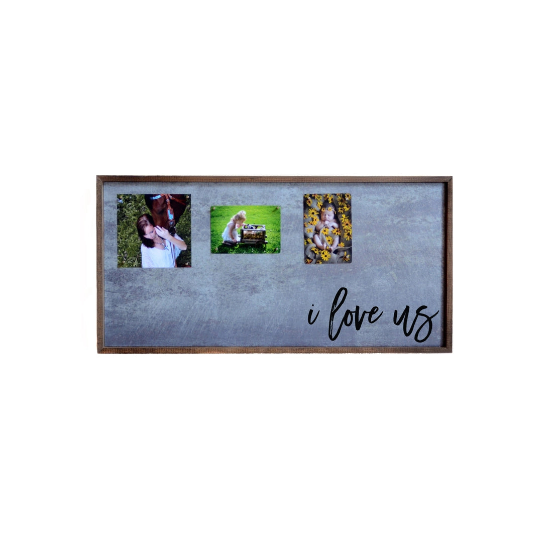 12x24 Magnetic Photo Frame - i love us horizontal