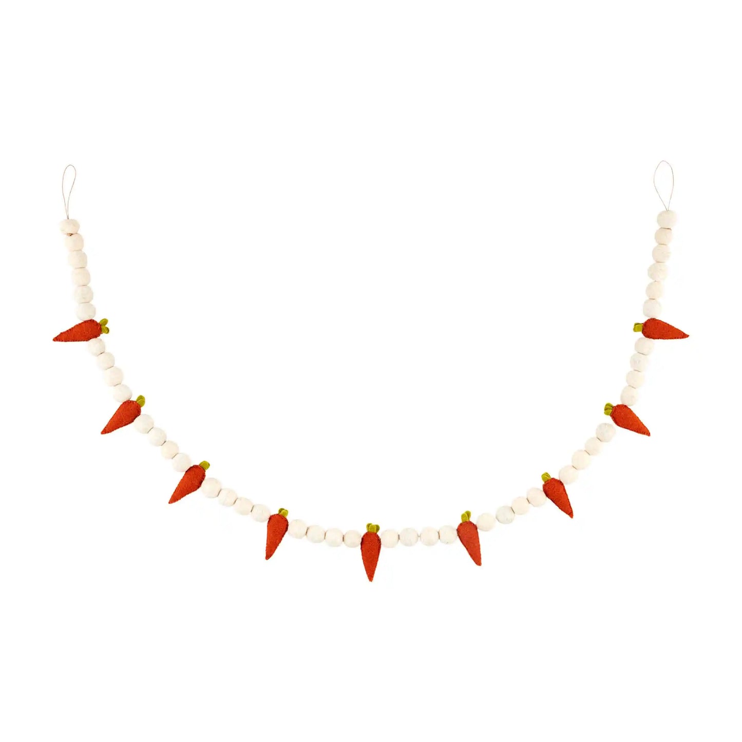 Carrot Easter Wool Garland