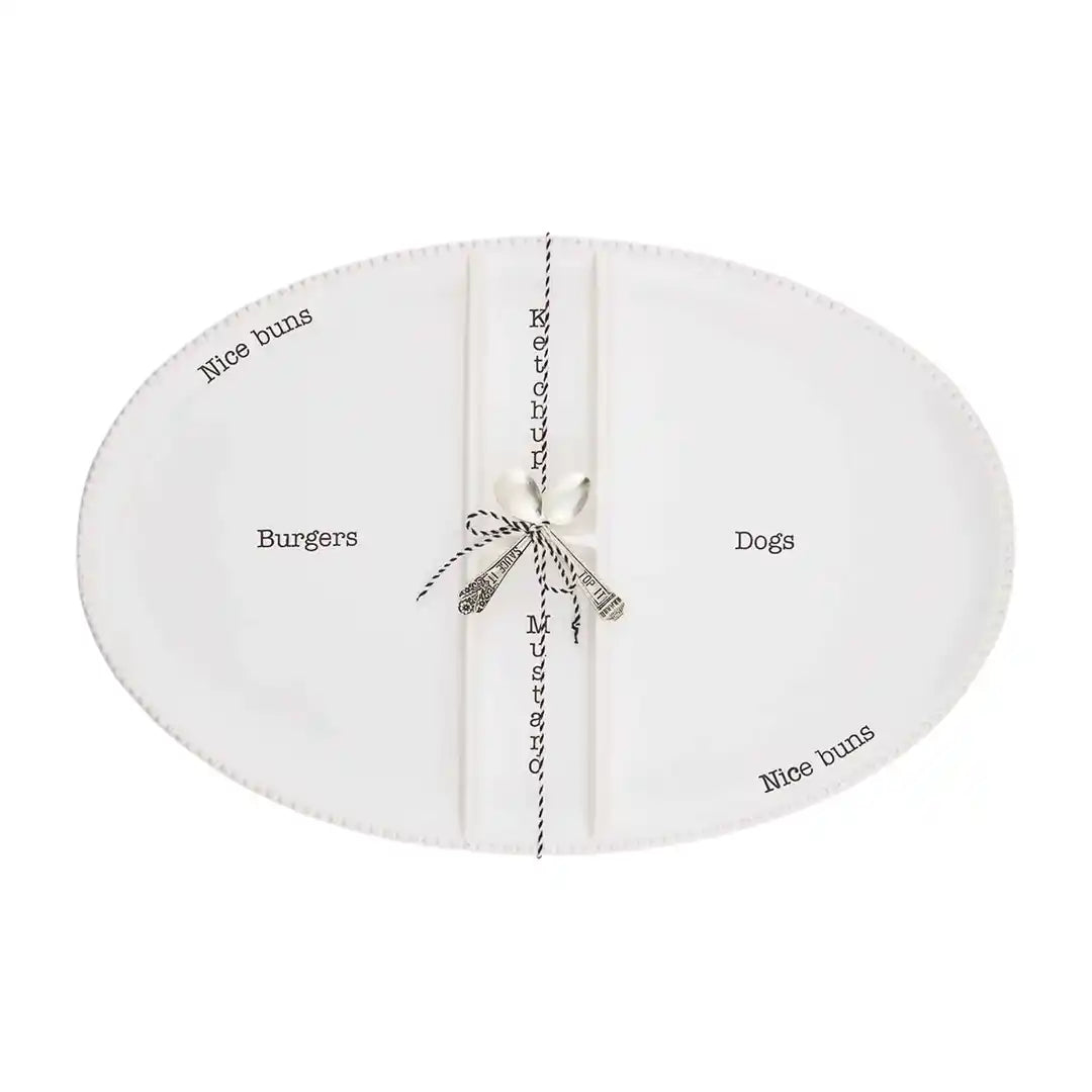 Burger & Hot Dog Platter Set