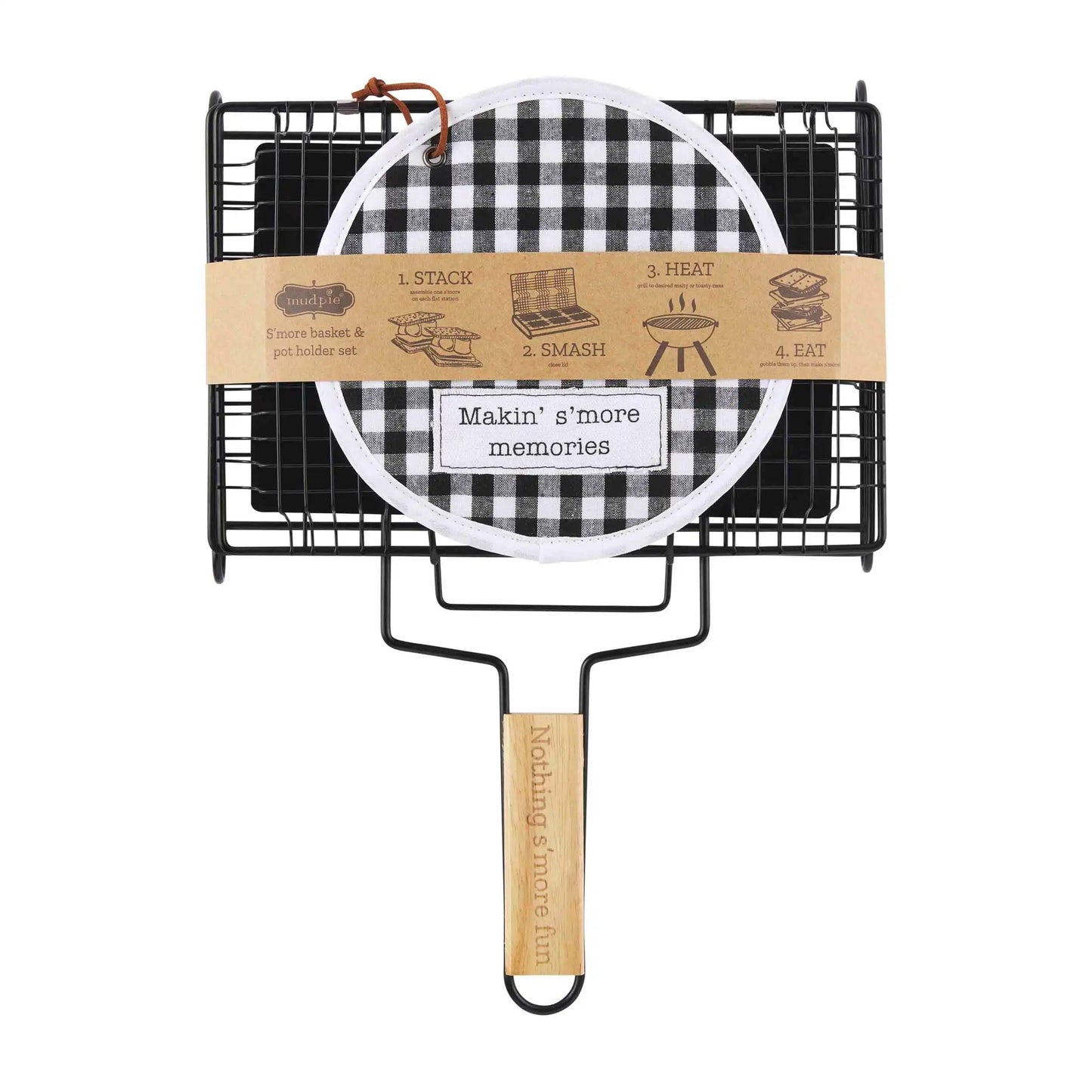 SMORE BASKET POT HOLDER SET