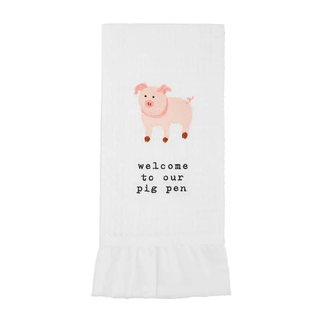 PIG RUFFLE FARM TOWEL