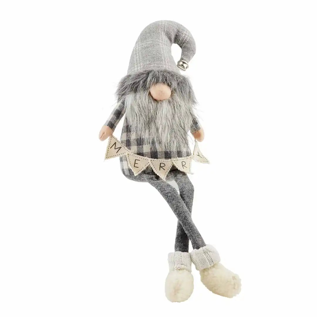 SM GRAY DELUXE DANGLE GNOME