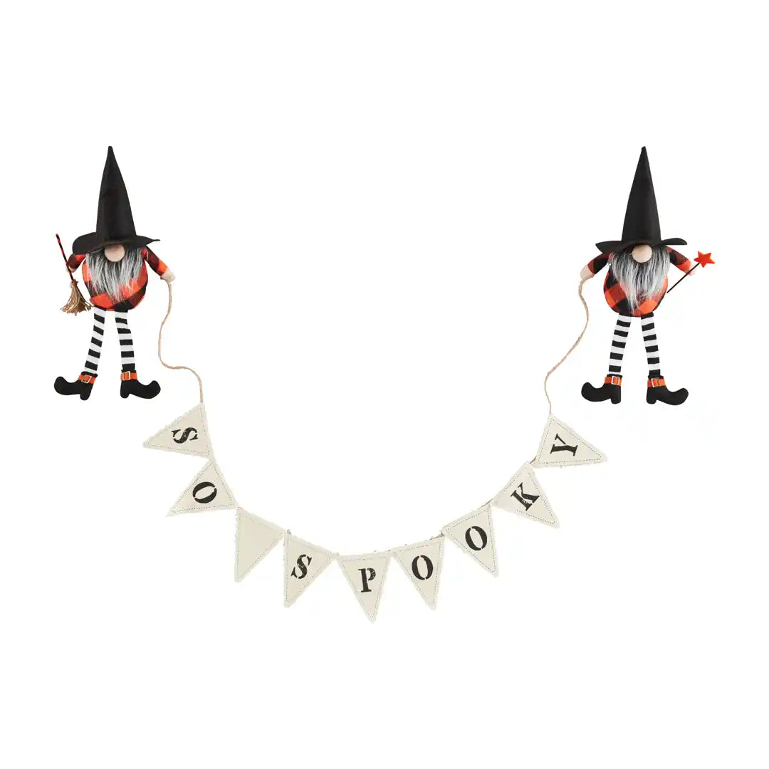 SO SPOOKY HALLOWEEN GNOME BANNER