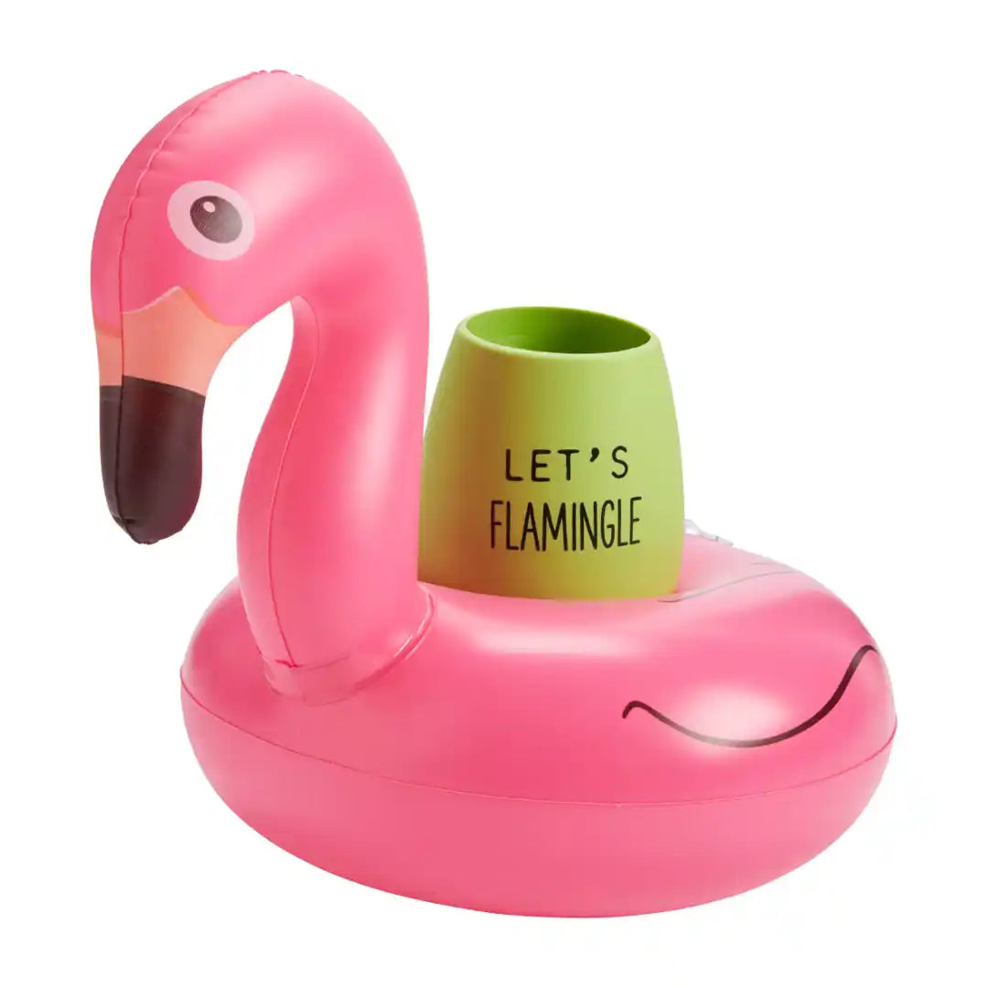FLAMINGO WINE FLOATY SET