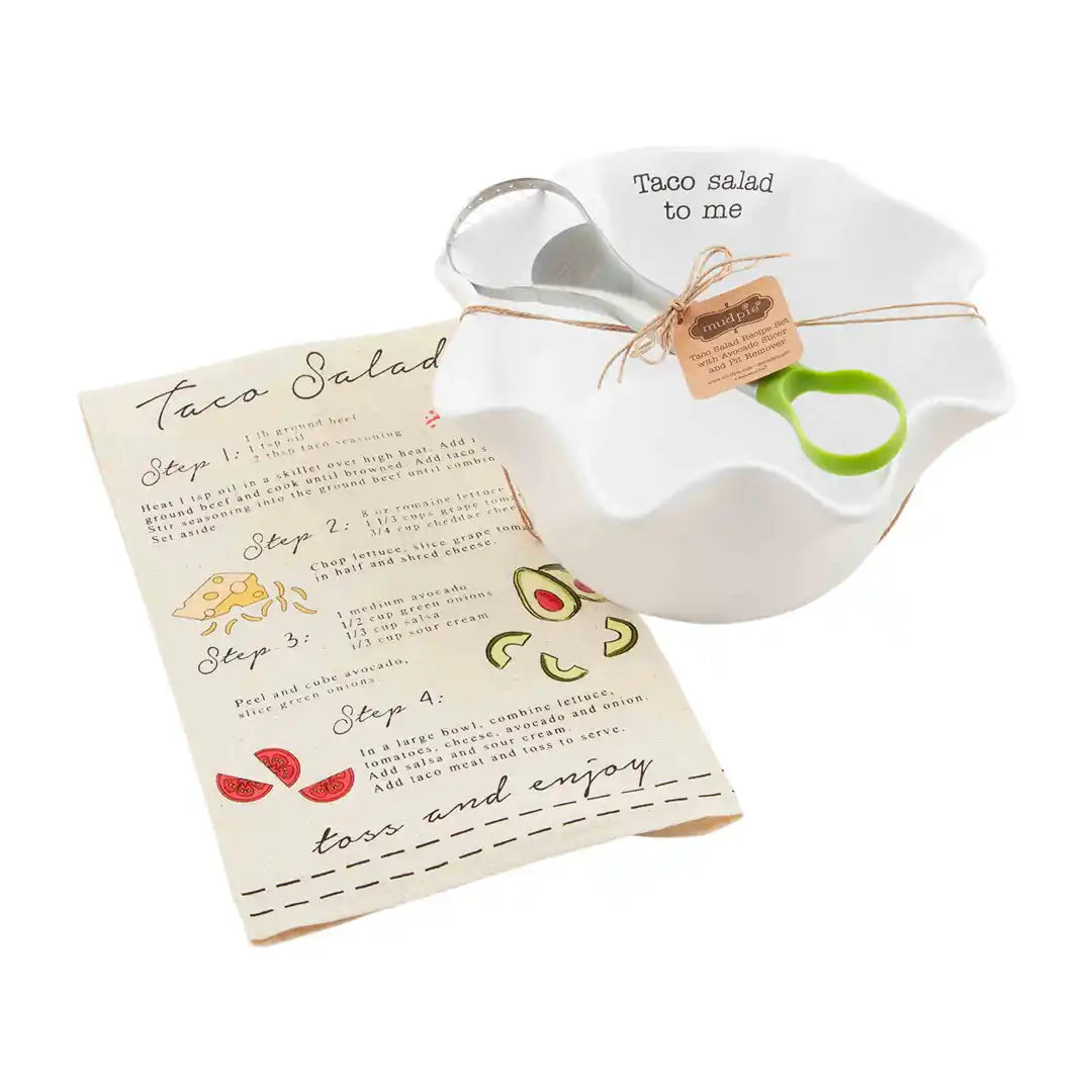 TACO SALAD AND TOWEL SET