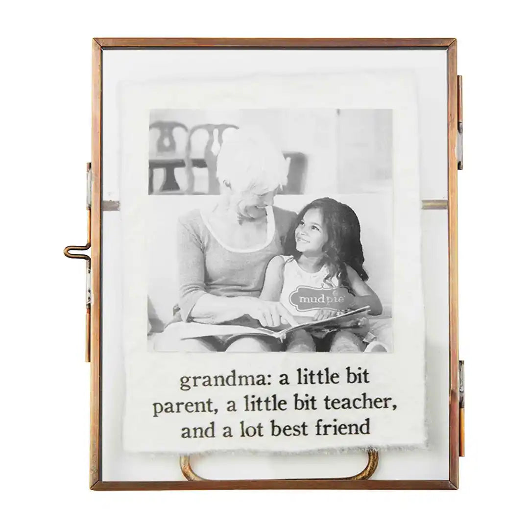 Grandma Glass Brass Frame