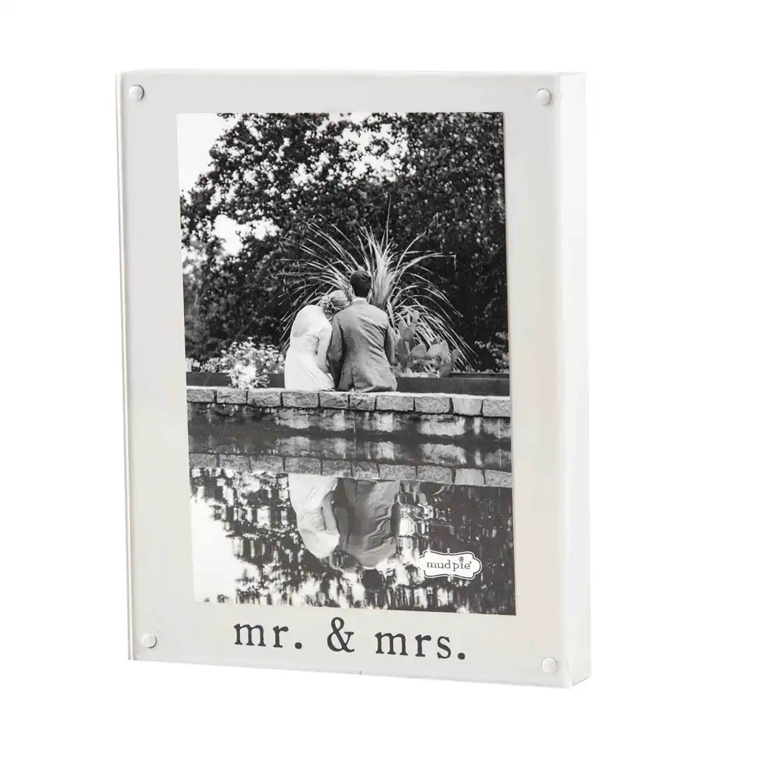 MR. AND MRS. ACRYLIC PICTURE FRAME