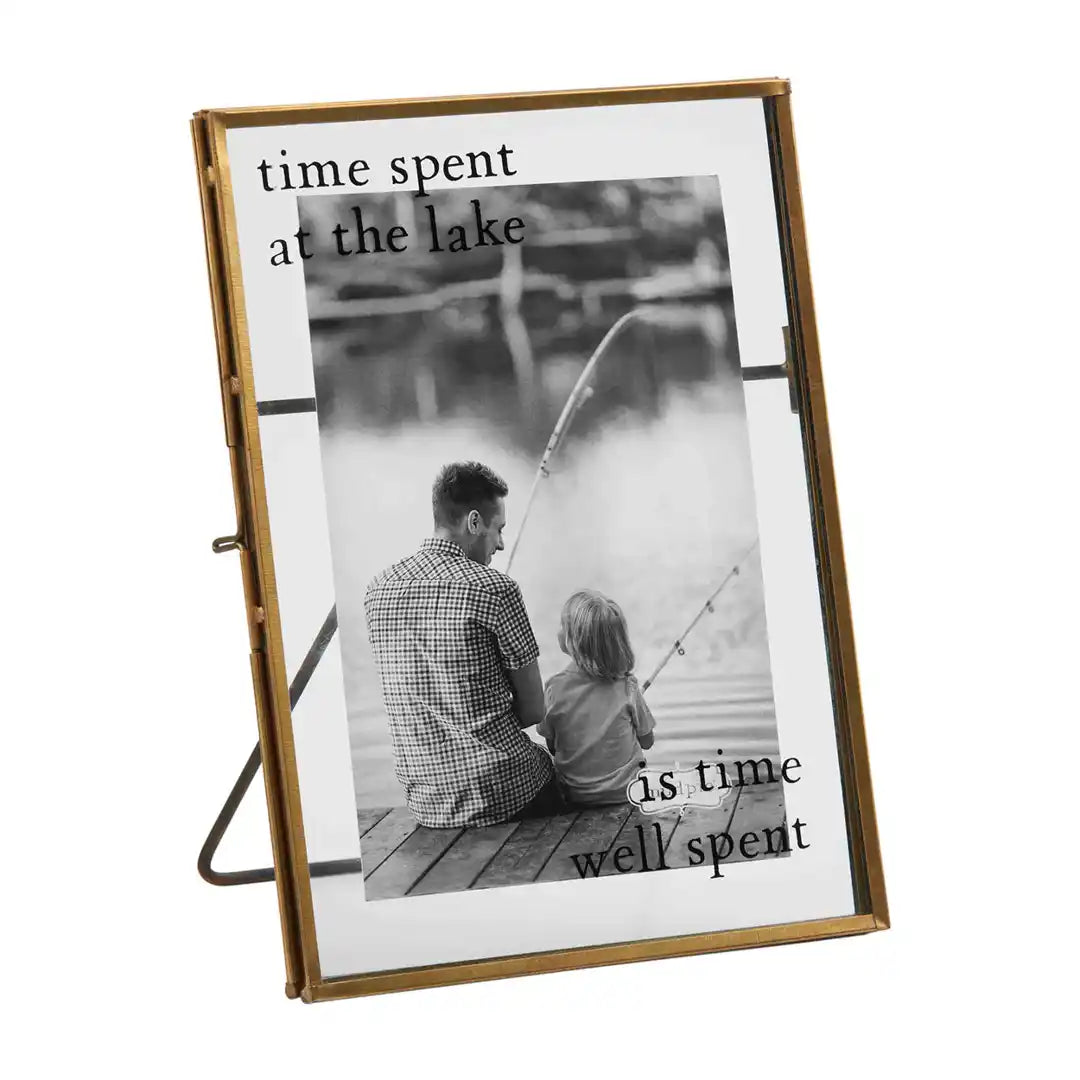 TIME SPENT LAKE GLASS FRAME