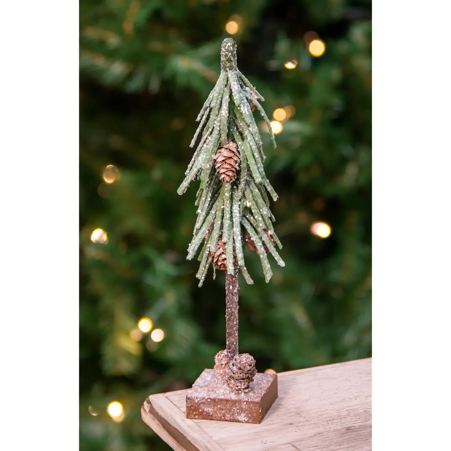 Glittered Pinecone Tree, 10 inch