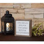 6X6 Sprinkles Are For Cupcakes Boys Bathroom Sign