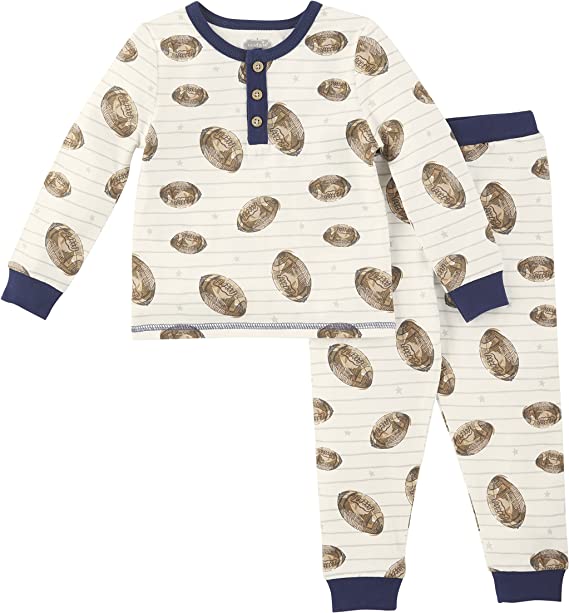 Blue Football Pajama Set