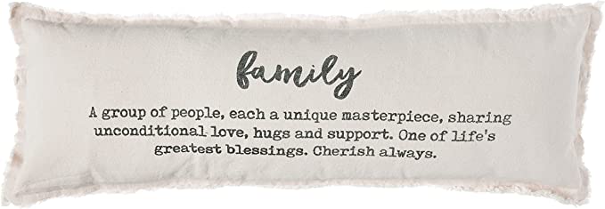 Family Definition Long Pillow