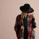 Black FEDORA WITH LEOPARD BAND