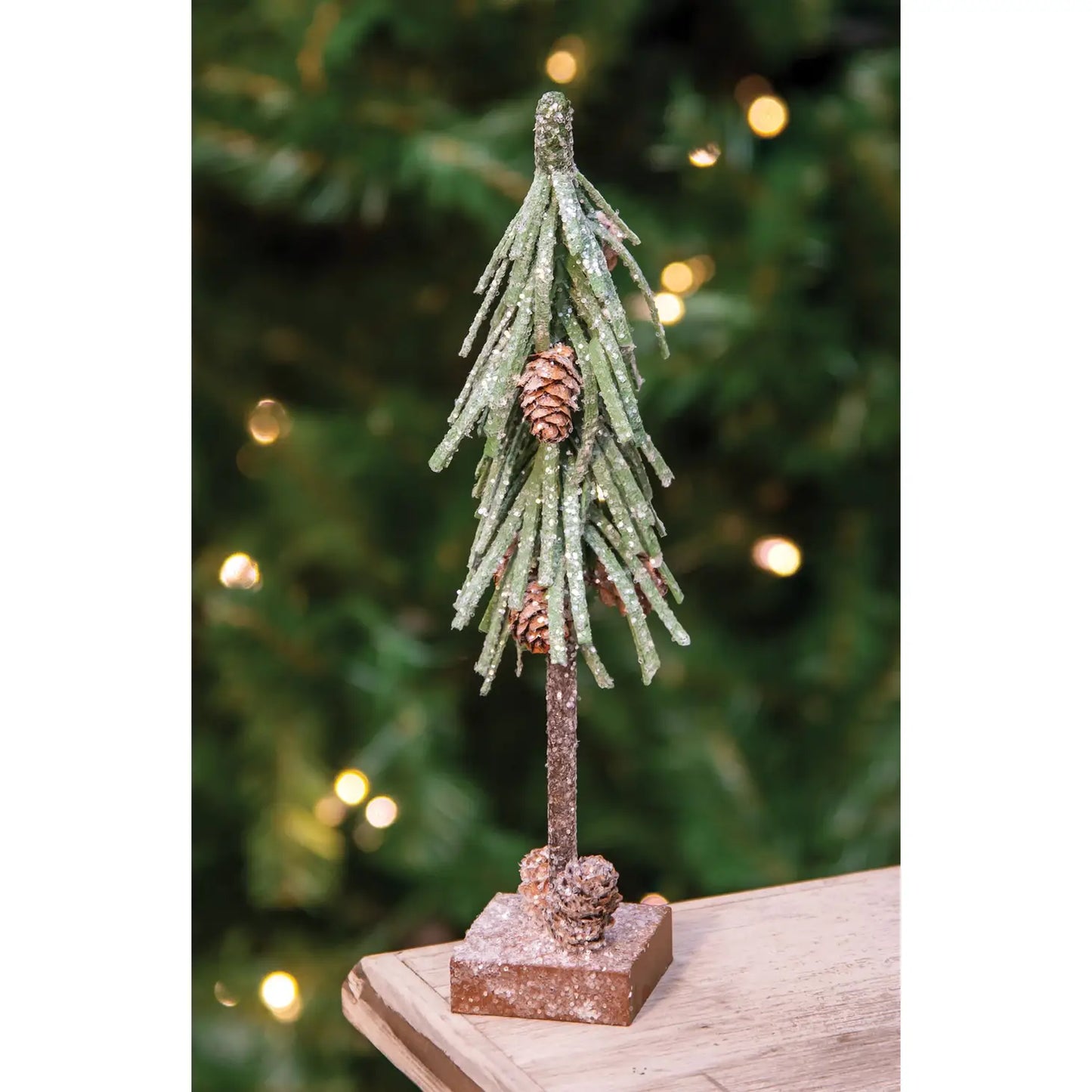 Glittered Pinecone Tree, 12 inch