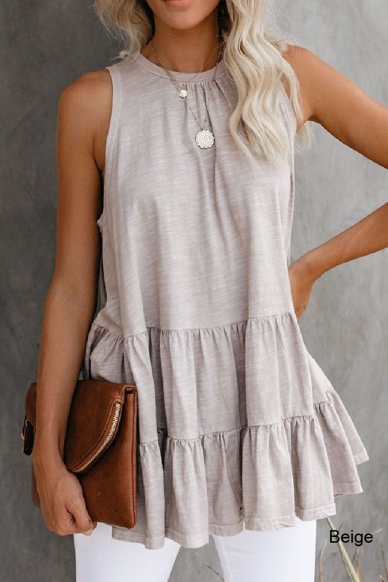 Ruffle Tiered Tank