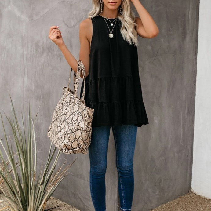 Ruffle Tiered Tank