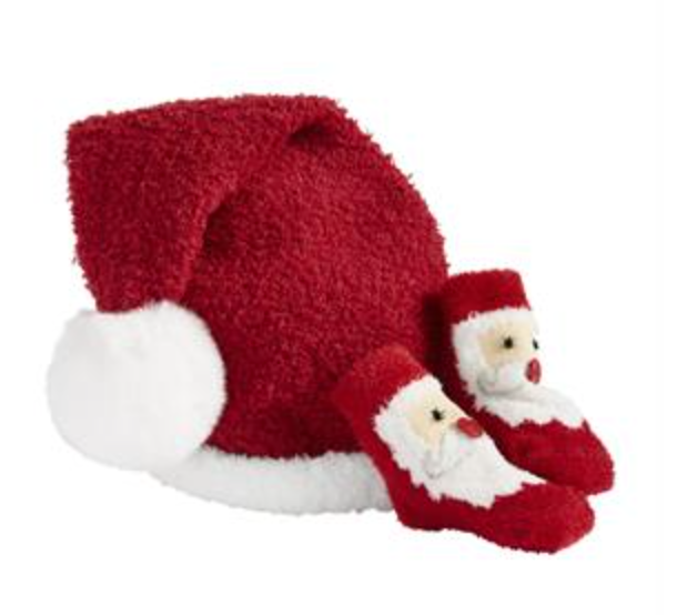 Santa Hat & Sock Set
