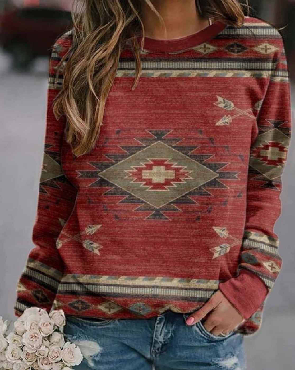 Gray Multi Top