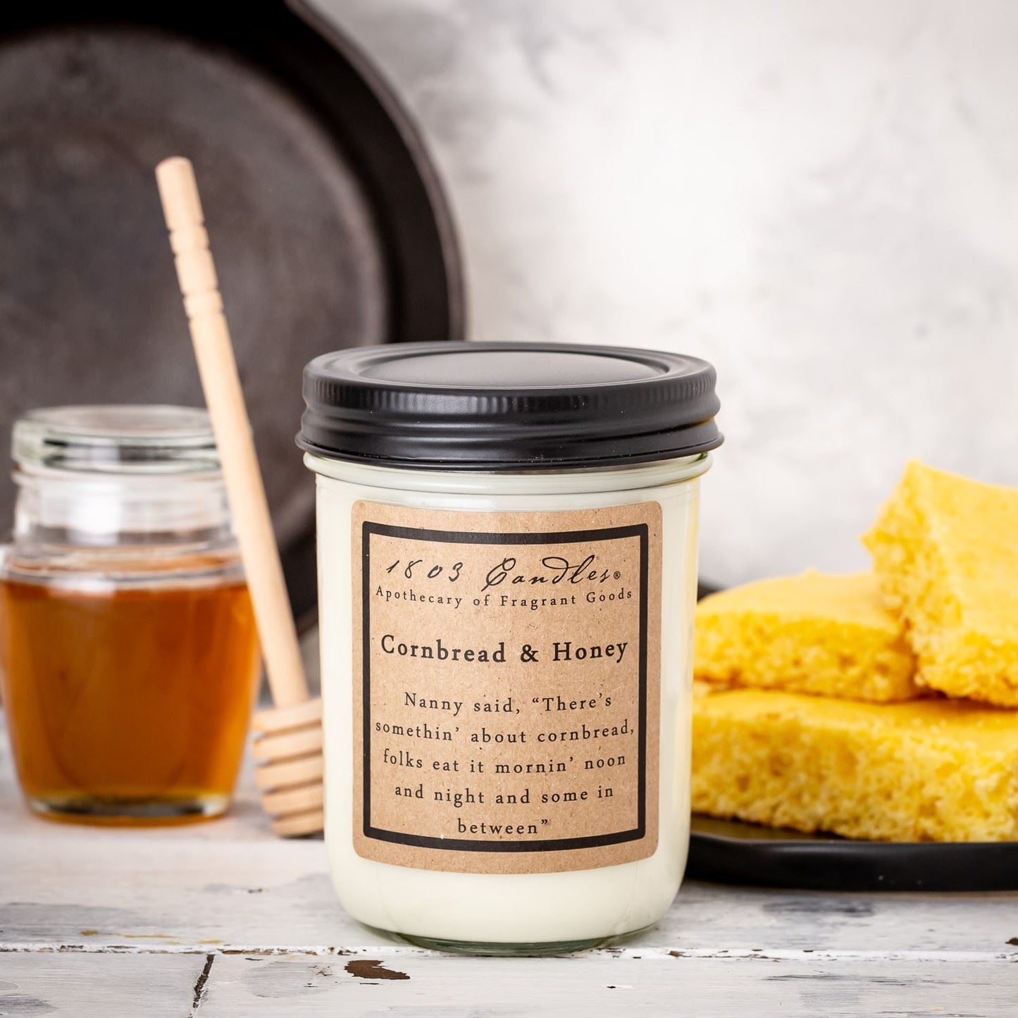 1803 Cornbread & Honey Candle 14oz.