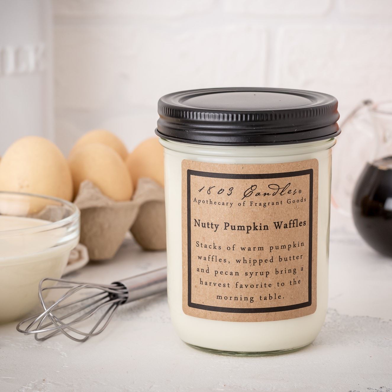 1803 Nutty Pumpkin Waffles Candle 14oz.