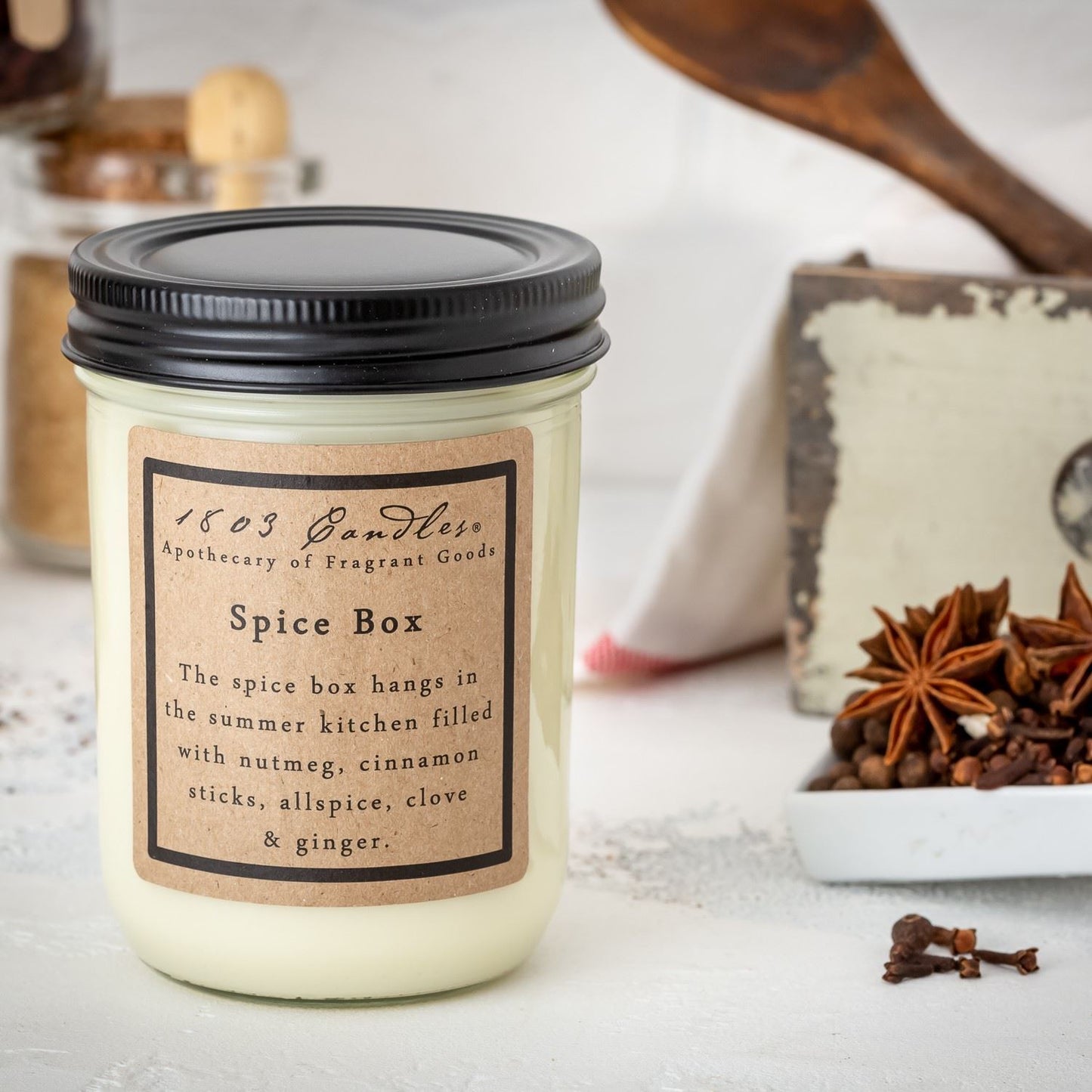 1803 Spice Box Candle 14oz.
