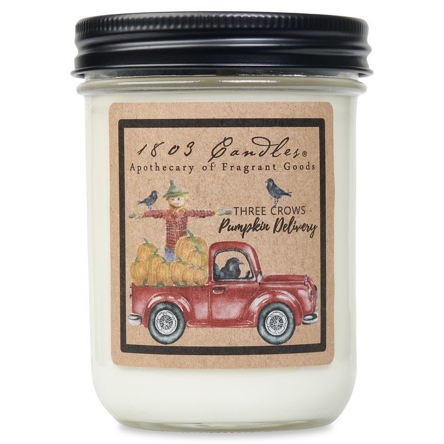 1803 Three Crows Pumpkin Candle 14oz.